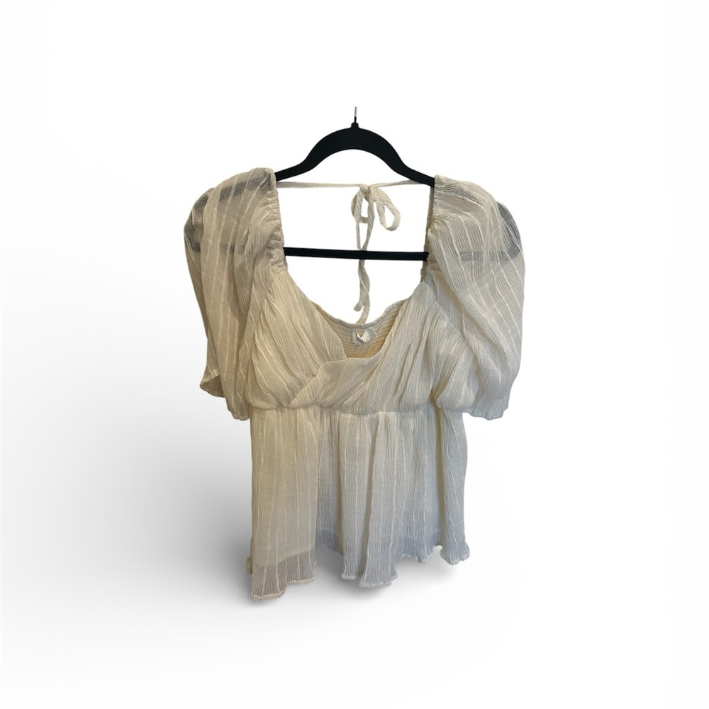 Bohme Cream Tie-Back Blouse